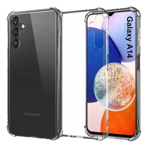 Funda Full Transparente + Vidrio Premium Para Samsung A14 5g