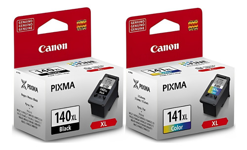 Cartuchos Canon Pg 140xl + Cl 141xl Originais Mg3510 Mg3210
