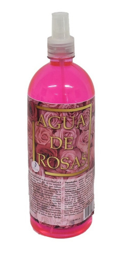 Imagen 2 de 8 de Agua De Rosas Limpiador Facial Tonico Desmaquillante 1lt /p