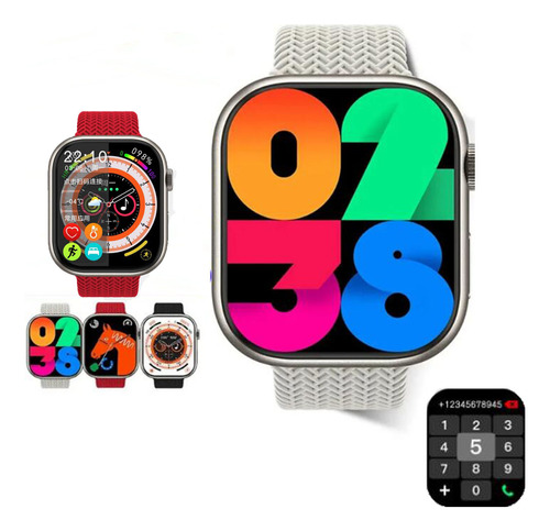 Brújula Con Pantalla Nfc Hk9 Pro Smart Watch Series 8 De 2.0