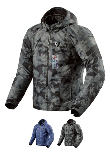 Jm Nuñez Campera Turismo 4 Estaciones Revit Flare 3 H2o Camo Gris Geométrico L