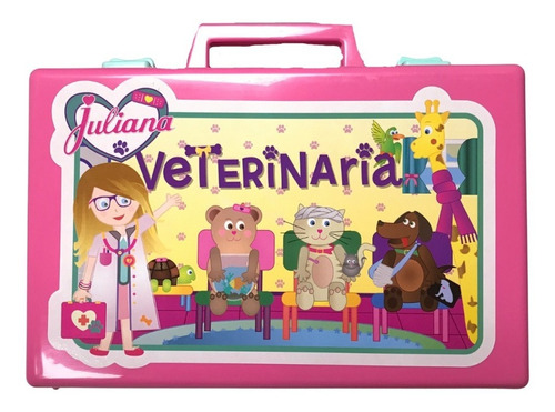 Valija De Juguete Juliana Veterinaria Grande 2 Mascotas