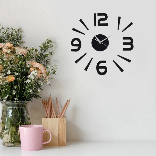 Relógios De Parede 3d Para Decoração De Casa Quartz Diy Reló