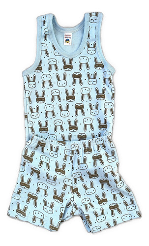 Conjunto Fresco Playera Y Short Para Bebe Niño Y Niña