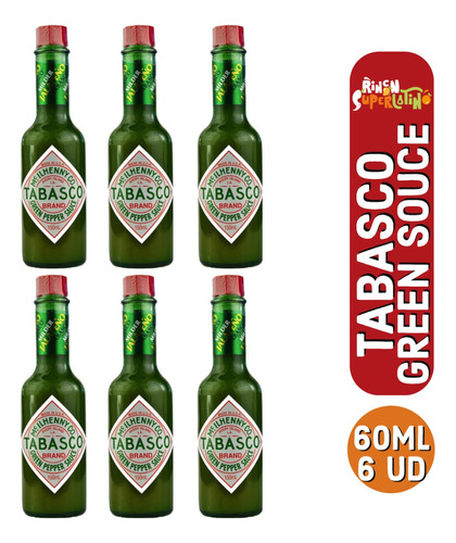 Salsa Picante Tabasco Green Sauce - Salsa Verde Picante 60ml