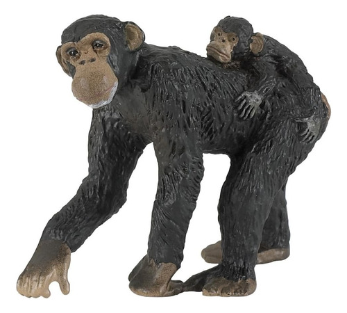 Papo Vida Salvaje 50012 Chimpancé Hembra Con Bebé