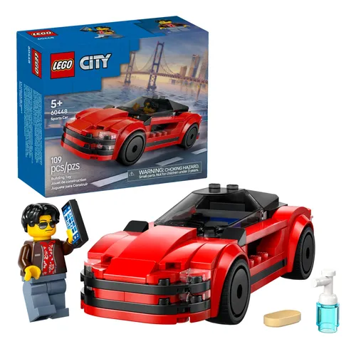Coche Deportivo Rojo De Juguete De Construcción Lego City Co