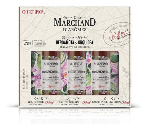 Marchand D`aromes Set Special Trio Bergamota Y Orquidea 