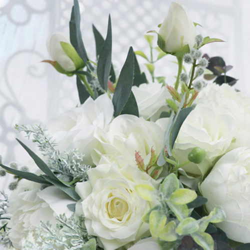 Ramos De Boda Hechos A Mano Para Novia Flores Artificiales