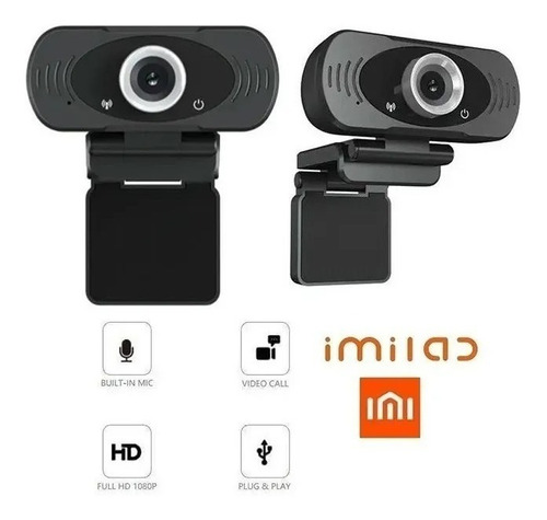 Cámara web Xiaomi Imilab Full HD 30FPS color negro