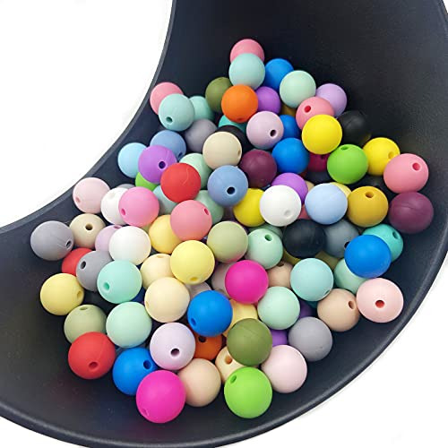 Perlas Redondas De Silicona Para Manualidades, 12 Mm, 150 Un