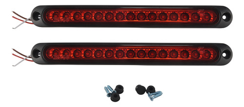 2 Luces Led De 10 Pulgadas Y 15 Luces Led Para Remolque, Par