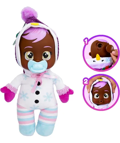 Muñeca De Bebé 23 Cm Lágrimas Reales Pijama Muñeco Nieve