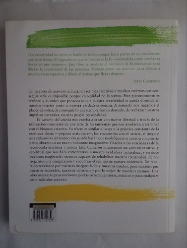 Libro El Camino Del Artista - Julia Cameron (Usado)