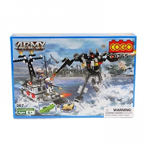 Bloques Cogo Robot Transformable Barco 323 Ps Compt Con Lego