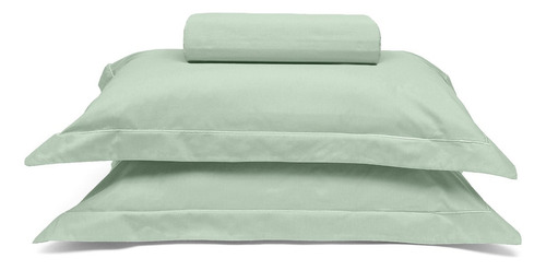 Jogo De Cama Queen Size 200 Fios Reffinata Color 3 Peças Cor Menta