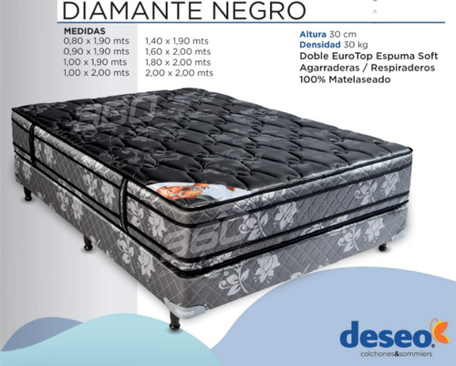 Colchón Deseo Diamante - 2 Plazas 140x190x30 Ccc