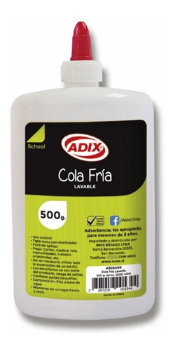 Cola Fria Lavable 500g. Adix