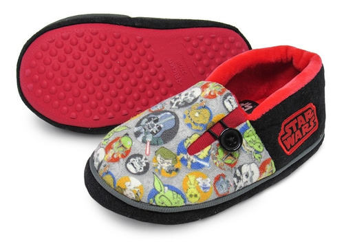 Pantufa Bota Infantil Solado Borracha - Star Wars Original 