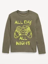 Comprar Playera De Manga Larga Niño Old Navy Estampado Gráfico