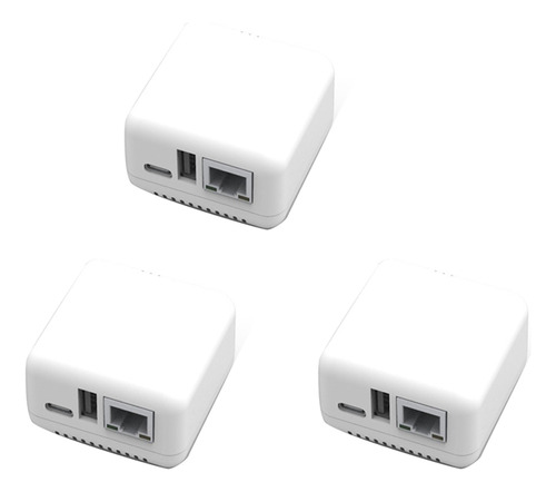 3x Servidor De Impresión Mini Np330 Network Usb 2.0 (versión