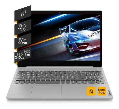 Notebook Lenovo Intel I7 20gb Fhd + Ssd 240 + 1t Hdd Win10