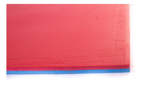 Kit Com 22 Tatames Tapete E.v.a (100x100x20mm) Cor Azul/vermelho