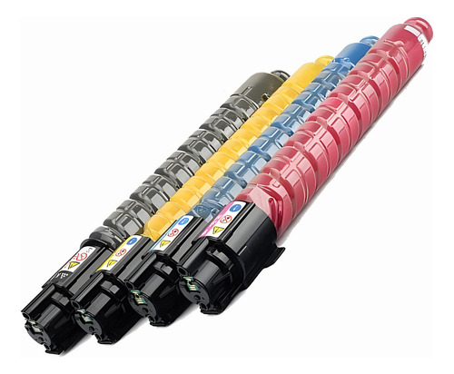 4 Toners Compatible Im C300 C400 17/6k Negro Magenta Cyan Yellow