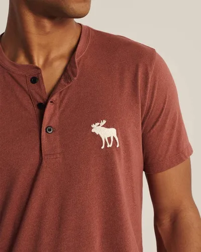 Playera Abercrombie Fitch Original Henley Ic nica