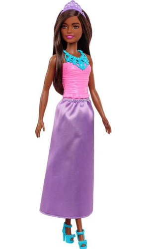 Boneca Barbie Negra Fantasy Princesa Infantil Menina