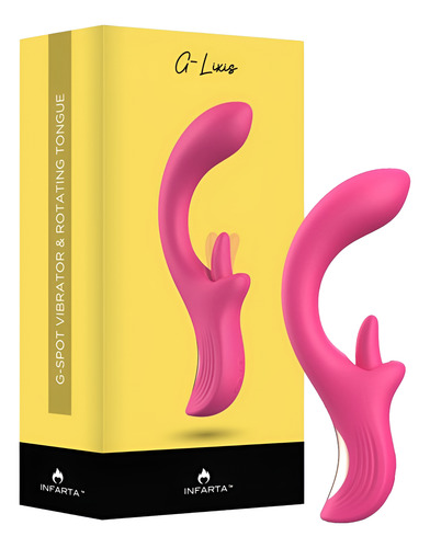 Vibrador Estimulador Punto G Clítoris Lengua 360° Fucsia