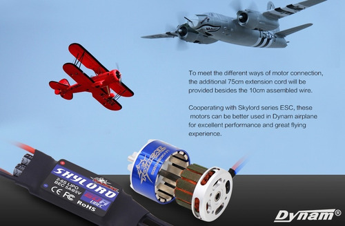 Imagen 8 de 9 de Motor Brushless Outrunner Tomcat P4801 3510-980kv Dynam