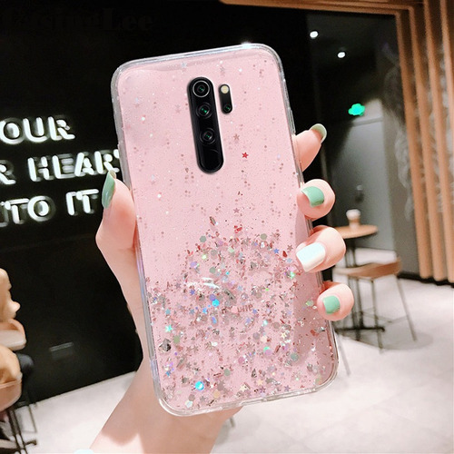 Funda For Redmi Note 8 Pro Case Stars Moon Glitter Bling Co