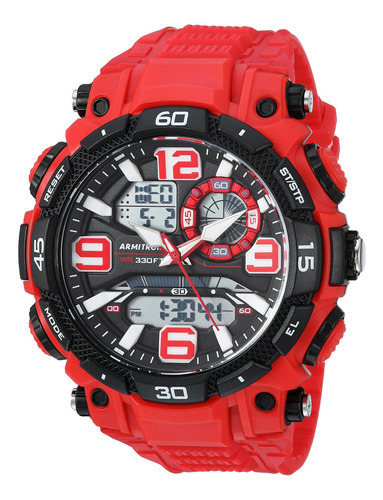 Reloj Hombre Armitron 20-5270red Cuarzo Pulso Rojo En