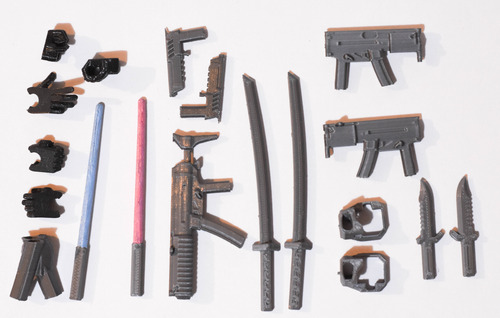 Muñeco Articulado + Armas Maniqui Dummy Figura 15cm Dibujo