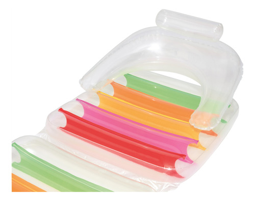 Colchoneta Inflable Con Respaldo Colores Bestway Mod. 43023