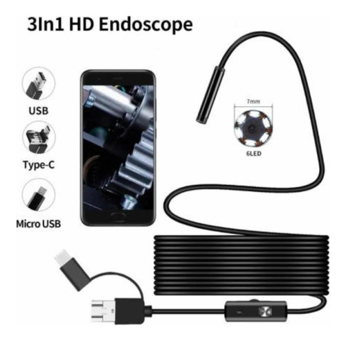 Cámara Endoscopio. Tipo C Y Mini Usb Para Android Y Pc