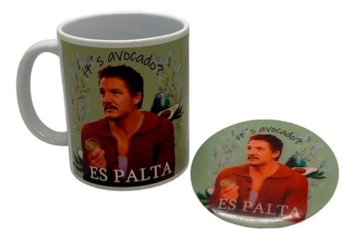 Tazón Y Posavaso Pedro Pascal Es Palta/ Dulce Alacrán