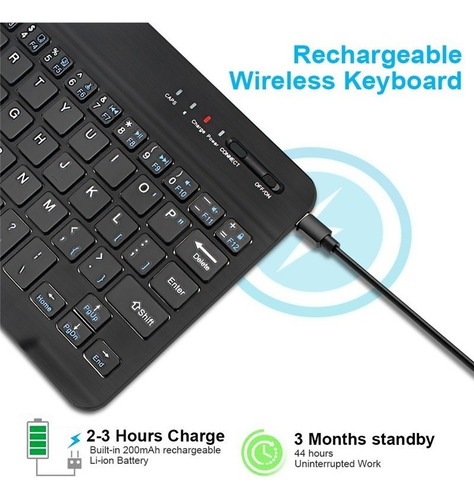 Funda Con Teclado For Samsung Galaxy Tab A8 10.5 Sm-x205/200
