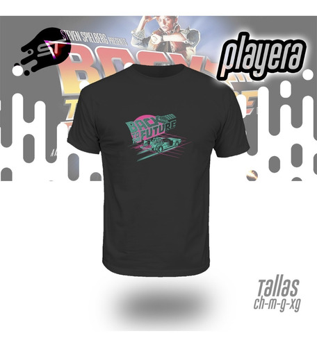 Playera Back To The Future Neon Back-011