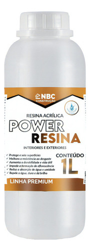 Power Resina Fundo Preparador Multiuso 900ml Cor Branco