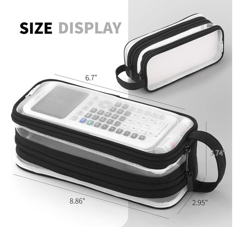 Estuche De Malla Para Lápices Y1grid, 2 Compartimentos, Bols