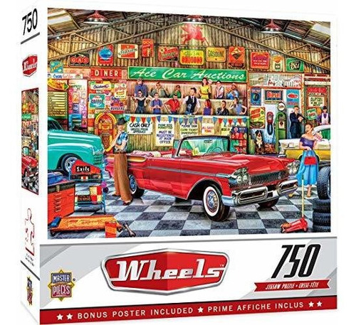 Masterpieces Wheels 750 Puzzles Collection - The Auctioneer 