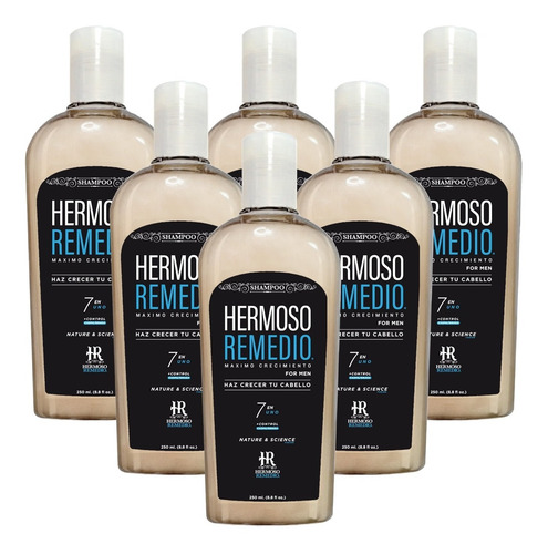 Imagen 1 de 8 de 6 Shampoo Anticaida Crecimiento Caspa Reparador Hombre 7en1