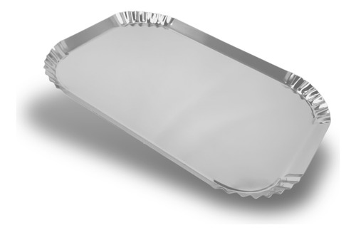 Bandeja Canto Crespo 32x24x2 Aço Inox