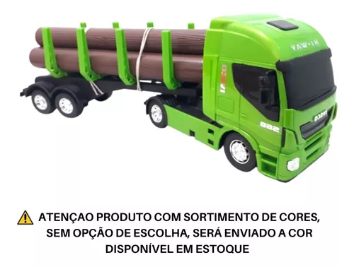 Caminhao bau iveco hi way usual brinquedos usual plastic