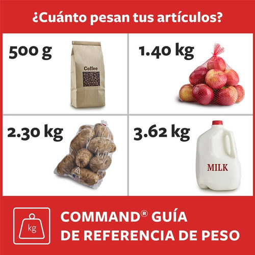 Ganchos 3m De Uso General Command Grandes