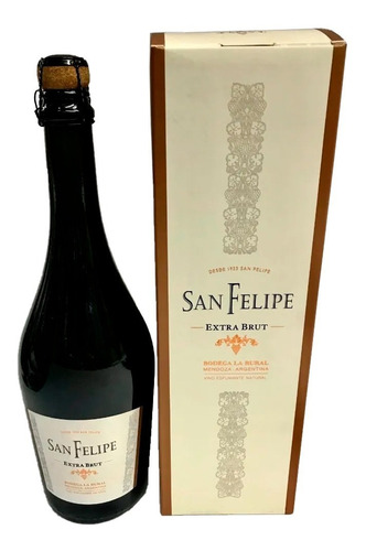 San Felipe Champagne 750ml Extra Brut-estuche Metal 2014