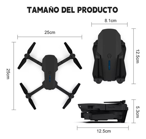 Dron Fpv Con Cámara 4k Wifi Profesional +2batería Recargable