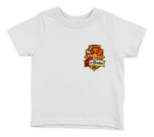 Polera Niños Harry Potter Gryffindor Peliculas Algodón Wiwi